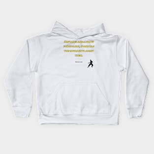 bruce lee | quotes | mistakes are always forgivable, if one has the courage to admit them Kids Hoodie